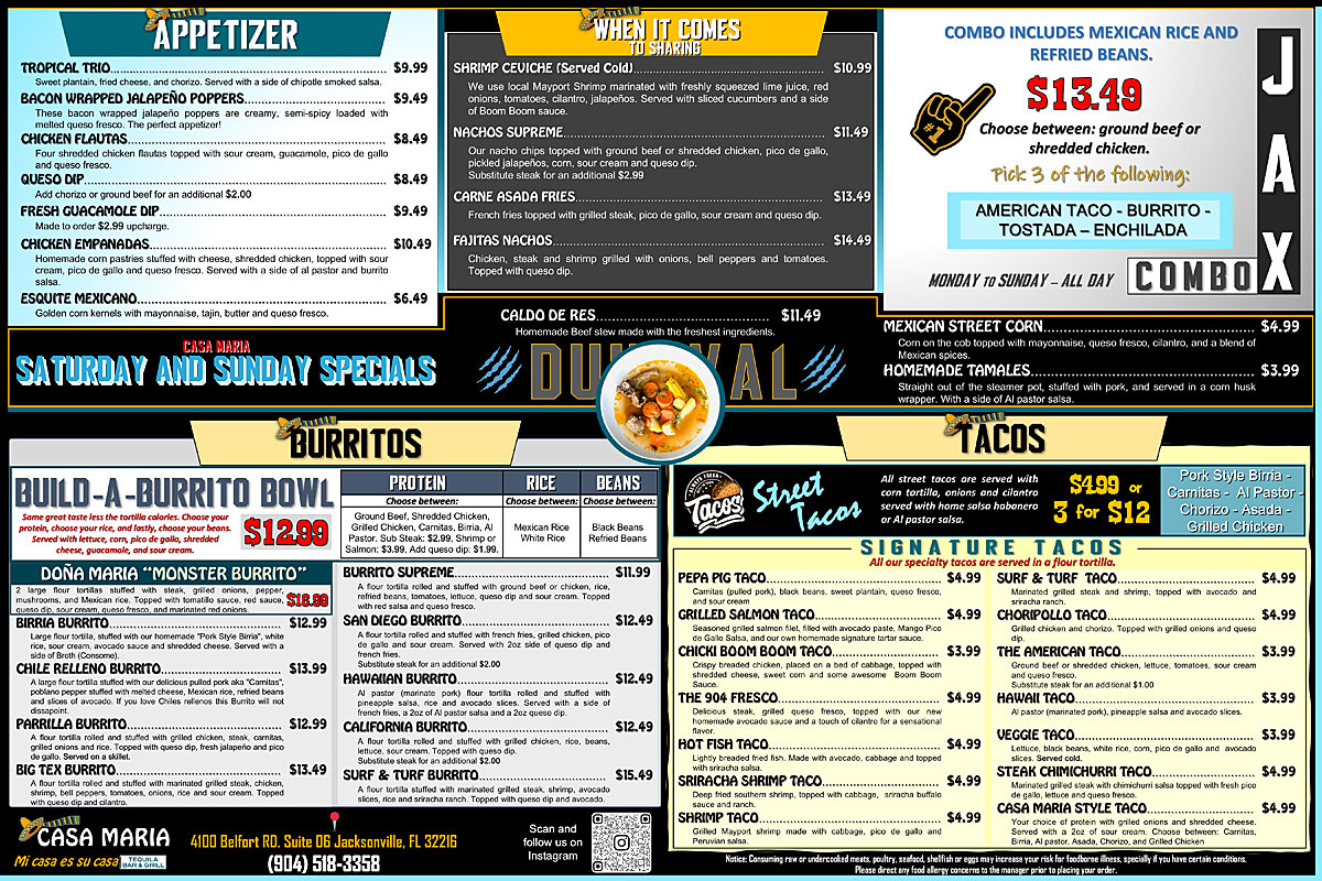 Casa Maria Tequila Bar & Grill